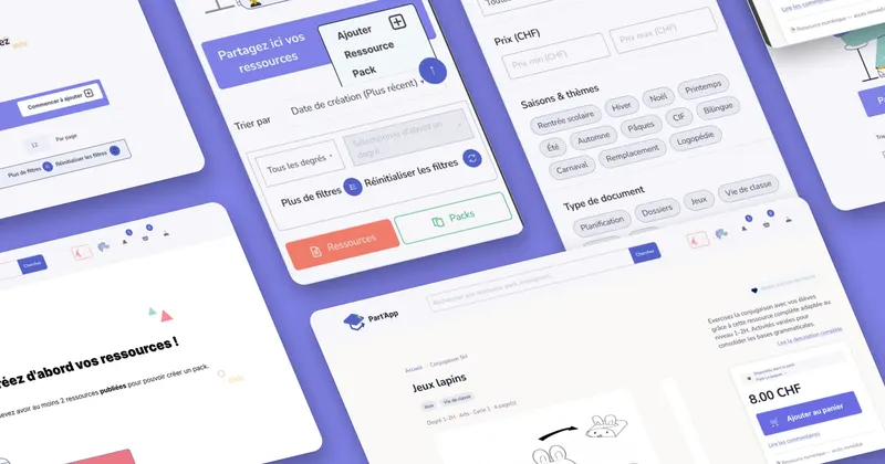 Part'App | Refonte UX d'une marketplace