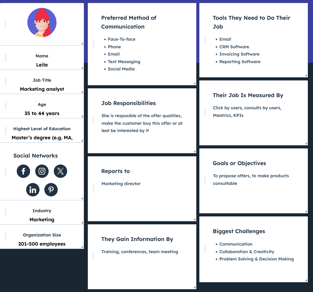 Membre du département marketing